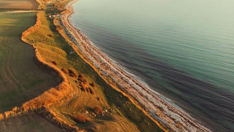 Vitsø, Jørbæk, Søby, strand, sommer, efterår, solnedgang, hav, vand, natur