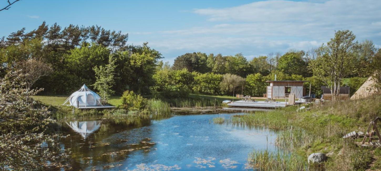 Glamping hos Teglværkspladsen på Ærø