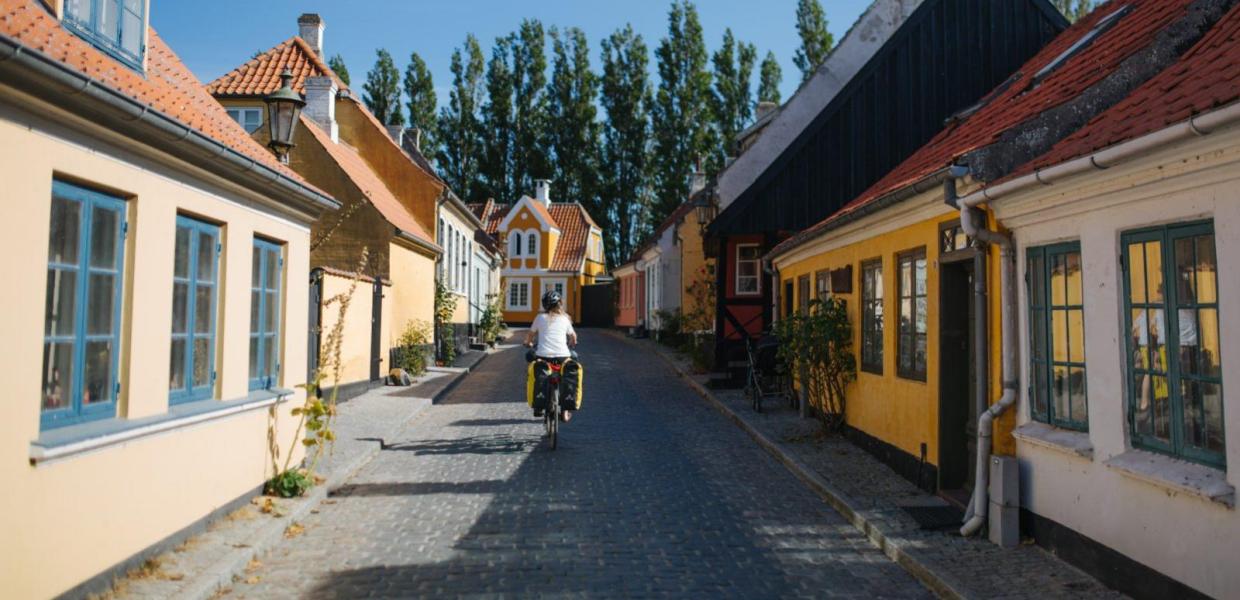 På cykel i Ærøskøbing
