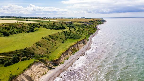 Voderup Klint på Ærø, naturoplevelser på Ærø, naturområder på Ærø, lejrskole på Ærø
