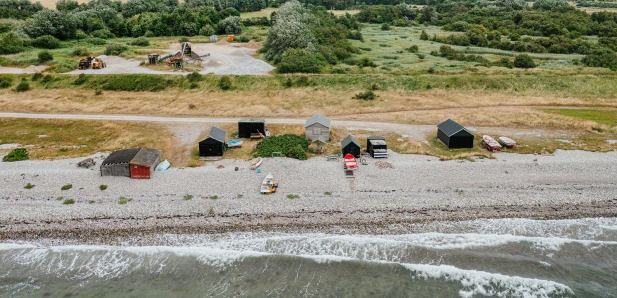 Fiskerhuse, Søby, strand, natur, forår, sommer, efterår, 