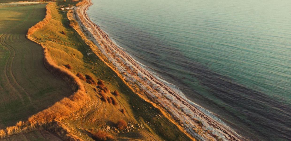 Vitsø, Jørbæk, Søby, strand, sommer, efterår, solnedgang, hav, vand, natur