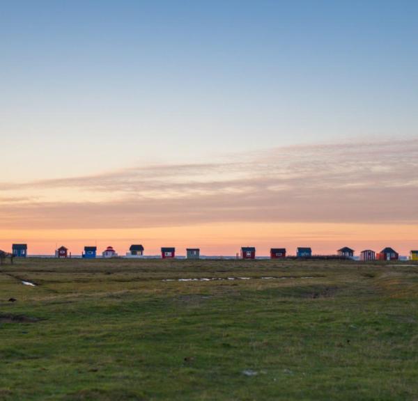 Badehusene på Vesterstrand