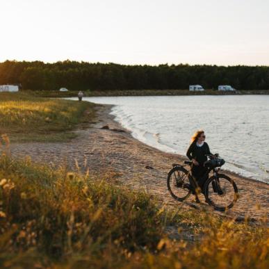 På cykel ved Eriks Hale