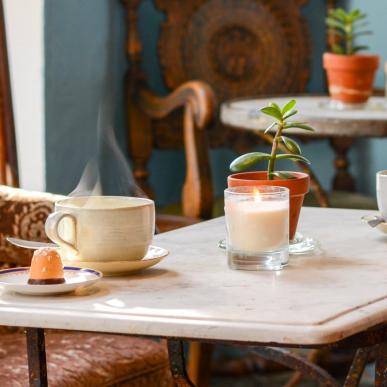 Kaffe på Den Gamle Købmandsgaard