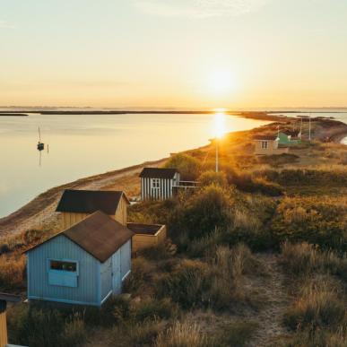 Badehuse og sommer på Ærø