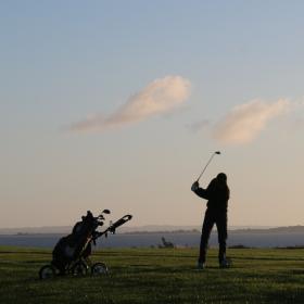 Golf en tidlig morgen