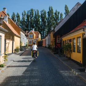 På cykel i Ærøskøbing