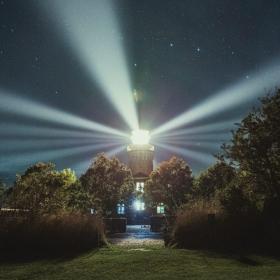 Skjoldnæs Fyr søby nat