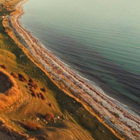 Vitsø, Jørbæk, Søby, strand, sommer, efterår, solnedgang, hav, vand, natur